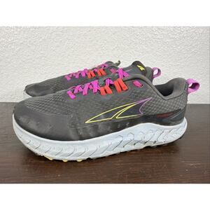 Altra Outroad Running Shoes Women 8.5 Gray Black Purple ALOA7R72241 Trail Hiking